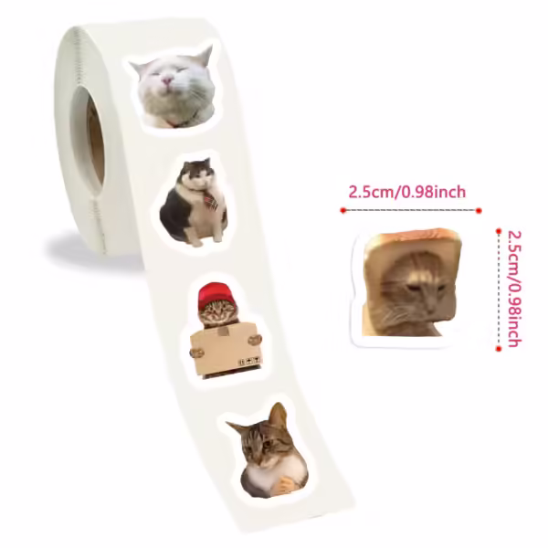 500pcs Cartoon Meme Cat Stickers For School Reward Stickers Classroom Decoration Encouragement Sticker For Student Teacher - Image 5