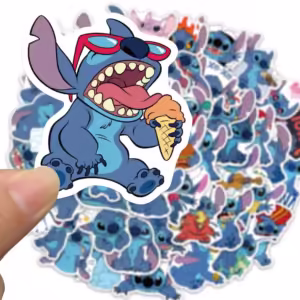 10PCS Cute Disney Cartoon Stitch Stickers for Kids DIY Luggage Guitar Laptop Phone Case Funny Graffiti Sticker Toy Decals - Image 5