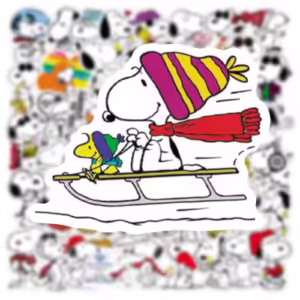 50pcs Dog Snoopy Graffiti Water Cup Luggage Laptop Handbook Waterproof Sticker - Image 5