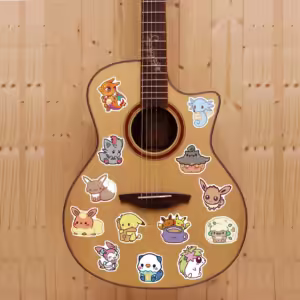 50pcs Q Pokemon Sticker Pack Cute Anime Stickers Pet Elf Stickers Cute Laptop Skin Waterproof Phone Case DIY Stationery - Image 5