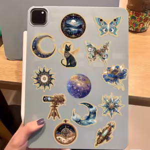 50PCS Cute Cartoon Universe Vortex Stickers Graffiti Stickers Suitcases Laptops Mobile Phones Diaries Decorative Children's Toys - Image 5