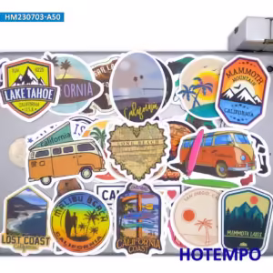 20Pieces USA California Poster Sunshine Beach Surfing Travel Stickers for Luggage Motorcycle Car Bike Laptop Phone Sticker - Image 5