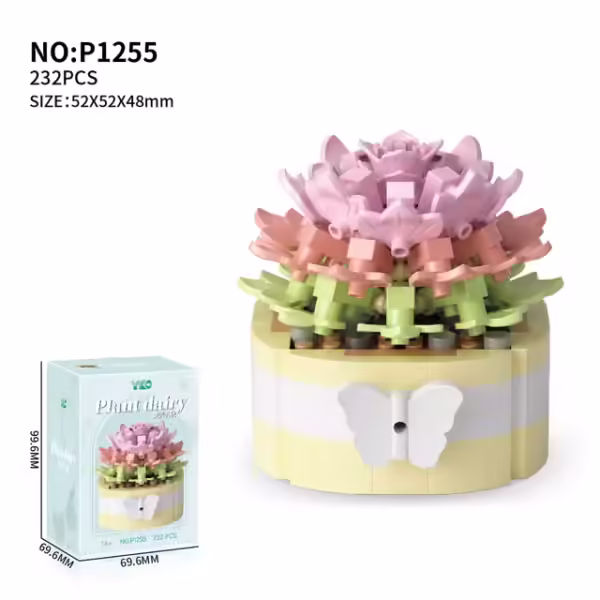 Compatible With Lego Potted Plants, Building Blocks, Succulent Flower Bouquets, Potted Plant Assembly Toys, And Plant Gifts - Image 6