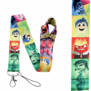 inside out 2 Lanyards Keychain Cartoon Movie Lanyards for Key Neck Strap For Card Keyring Accessories Gifts Credential Holder - Image 6