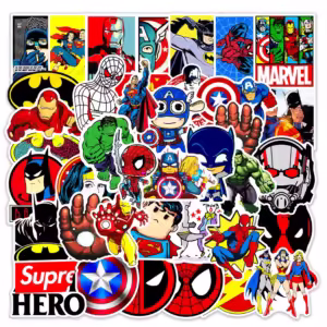 30PCS Disney Marvel The Avengers Cute Super Hero Cartoon Stickers Graffiti DIY Phone Laptop Bike Waterproof Kids Sticker - Image 6