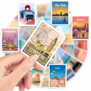 World Famous City Stickers Architecture Travel Scenery DIY Toy Gift Graffiti Decal for Phone Luggage Laptop Scrapbook Waterproof - Image 6
