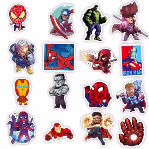 10pcs Disney Marvel Vintage The Avengers Super Hero Anime Stickers Cartoon Decal Laptop Car Motorcycle Funny Sticker - Image 6