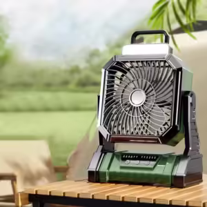 Camping Fan Rechargeable Portable Camping Circulator Fan Wireless Outdoor Camping Ceiling Fan with LED Light 5400mAh Battery - Image 6