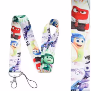 inside out 2 Lanyards Keychain Cartoon Movie Lanyards for Key Neck Strap For Card Keyring Accessories Gifts Credential Holder - Image 7