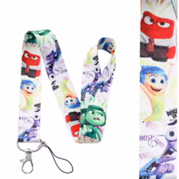 inside out 2 Lanyards Keychain Cartoon Movie Lanyards for Key Neck Strap For Card Keyring Accessories Gifts Credential Holder - Image 7