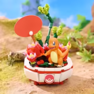 Pokemon Potted Bonsai Building Blocks Pikachu Charmander Squirtle Model Bricks Toys Creative Desktop Decoration Gifts For Kids - Image 7