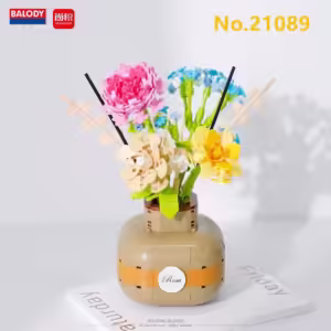 BALODY mini Blocks Kids Building Toys Rose Sunflower Flowers Vase Girls Women Gift Home Decor 21088 21089 21090 21091 - Image 12