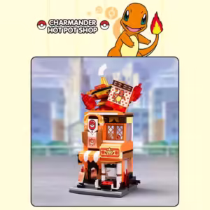 Original Box Pokemon Pikachu-Claw crane game shop Blocks Charizard Squirtle Bulbasaur Model Educational Kids Toys For Gift - Image 8