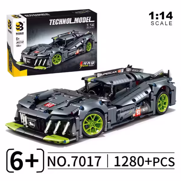 1280PCS Technical 1:14 Peugeoted 9×8 Speed Car Building Blocks 42156 Racing Vehicle Assemble Bricks Toys Gifts For Kids Boy - Image 8