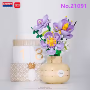 BALODY mini Blocks Kids Building Toys Rose Sunflower Flowers Vase Girls Women Gift Home Decor 21088 21089 21090 21091 - Image 6