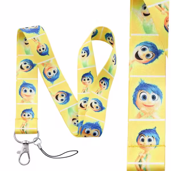 inside out 2 Lanyards Keychain Cartoon Movie Lanyards for Key Neck Strap For Card Keyring Accessories Gifts Credential Holder - Image 9