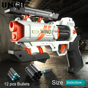UNGH Kids Soft Bullets Guns Toy For Boy Adult Manual Foam Bullet Pistol EVA Foam Darts Gun Weapon Children Outdoor Shooting Toys - Image 2