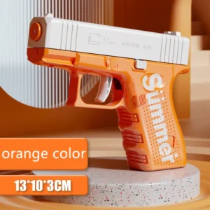 Children's Water Gun, Manual Continuous Glock Water Gun, Boys and Girls Play Bucket Cooling Toys in Summer Water Gun - Image 4